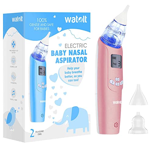 Image of Watolt Baby Nasal Aspirator - Electric Nose Suction for Baby - Automatic Booger Sucker for Infants - Battery Powered Snot Mucus Remover for Kids Toddlers