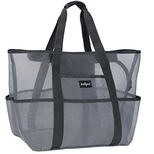ZUXNZUX Mesh Strandtasche XXL Familie mit...