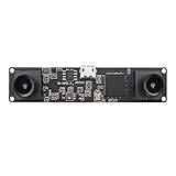 ELP Dual Lens Stereo Camera Micro Mini Industrial USB 2.0 Driverless 3D VR Application, Synchronized Camera Module (ELP-960P2CAM-V90-VC)