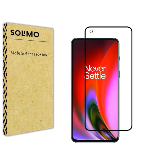 Amazon Brand - Solimo Tempered Glass Screen Protector for Oneplus Nord 2T 5G,Oneplus Nord Ce 5G,Oneplus Nord 2 with Edge-to-Edge Coverage|Easy Installation Kit(6.43 Inches|Black) (B0D86ZT715) Amazon Price History, Amazon Price Tracker