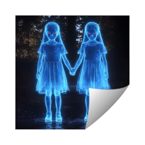 Rukjmqi Calcomanías De Halloween Para Ventanas - Decoración De Niña Pequeña Espeluznante Con Adhesivos | Suministros Para Fiestas Impermeables Para Hogar Baños Cocinas Apartamentos