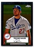 2021 Topps Chrome Platinum Anniversary #252 Trevor Bauer Los Angeles Dodgers Baseball Card - Sportscard Superstore