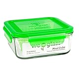 Wean Green Wean Meal Cube Glass Food Containers, Pea Green, Single