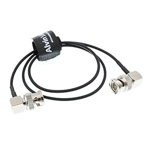 Alvin’s Cables Blackmagic RG179 Coax BNC Mannelijk naar Male HD SDI-kabel voor BMCC-videocamera Flexibele rechte hoek naar rechts 60CM