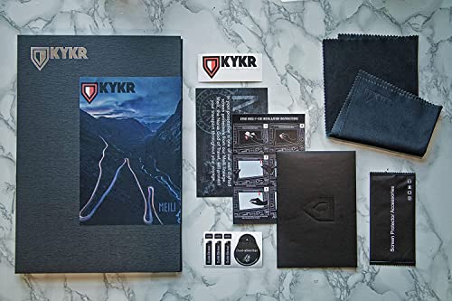 Kykr Premium Tempered Glass Screen Protector Compatible With 2019 2020 2021 2022 2023 1500 2500 3500 Trx Uconnect 12 Inch Dodge Ram - Clear Gloss #TOP4