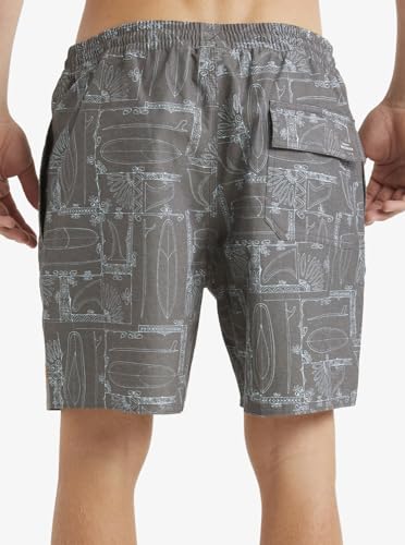 Quiksilver Men's Standard Longboard Volley Elastic Waist Boarshort Swim Trunk3