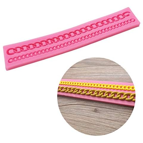 Diamond Chain Silicone Fondant Mold Cake Decorating Pastry Gum Pastry Tool Kitchen Tool Sugar Paste Baking Mould Cookie Pastry Cover