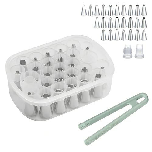 Cake Decorating Supplies Set - 27 Grids Storage Box with