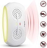 AngLink Ultraschall Schädlingsbekämpfer, Haustierfreundlich Ultraschall mit Elektromagnetische Vertreiber gegen Ratten, Mäuse, Spinnen, Ameisen und Kakerlaken für das ganze Haus