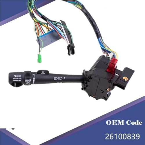 Interrupteur de clignotant et essuie-glace 26100839 pour Chevrolet Avalanche commande fluide