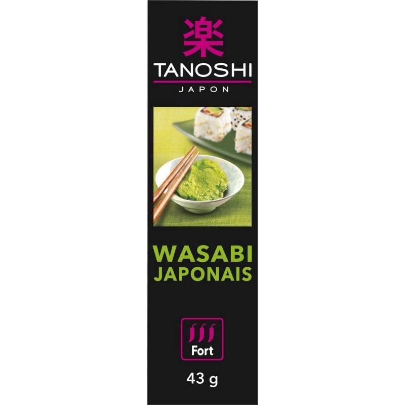 Tanoshi Wasabi - Mostaza verde japonesa 43 g – 4 unidades – Oferta especial