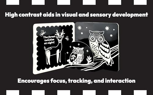 Image of Look, Look, Baby! Forest: Black and White High Contrast Tummy Time Book for Newborns