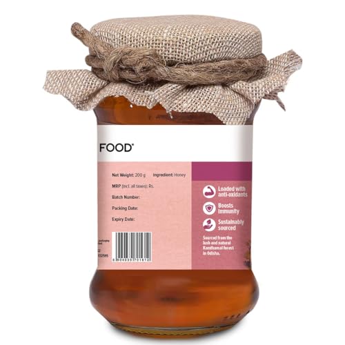 Image of Conscious Food Wild Forest Honey | 200g | 100% Raw, Pure and Natural | Unprocessed & Unpasteurized Honey | Value Pack