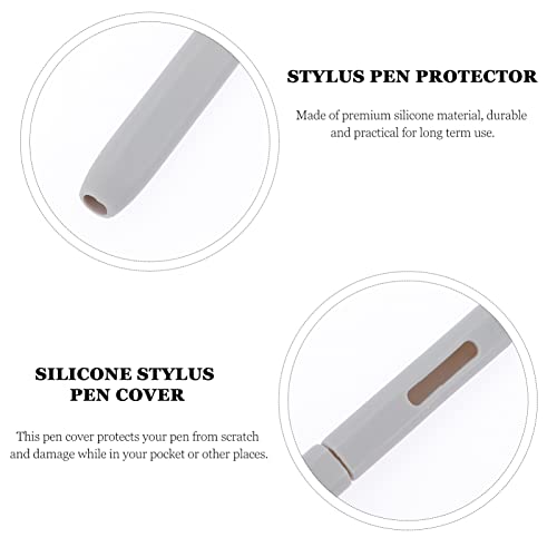 Mobestech Estojo De Caneta Cinza Lápis Para Caneta Falsa Anti-Grap De Tela Compatível Slip Touch Sle