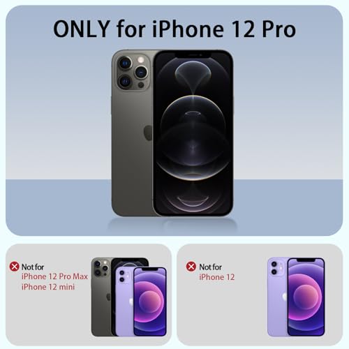 Coque iPhone 12 Pro violette magnétique en TPU mat antichoc