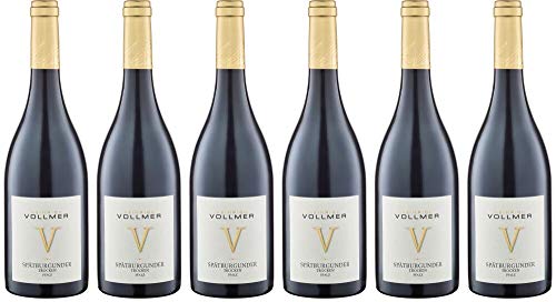 6x Dornfelder feinherb 2017 - Weingut Heinrich Vollmer, Pfalz - Rotwein