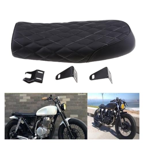 Asiento de motocicleta plano con soporte de montaje ajustable 5
