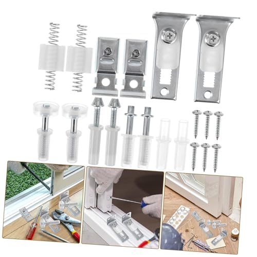 Set Esencial de Herrajes para Puerta con Guía de Rueda Pivotante para Puertas Plegables y Correderas miniatura 3