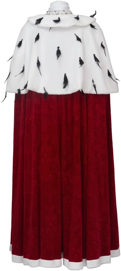 MyheroCos King George Cosplay Costume Cloak Medieval Royal King George Washington Costume Hamilton Cosplay Prince Cape Robe