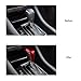 ANFOKAS Compatible with Mazda CX-5 CX-9 CX-3 6 3 Accessories Car Gear Shift Knob Cover Trim Cap Gear Panel Gears Sporty Interior Decoration Sticker -Red