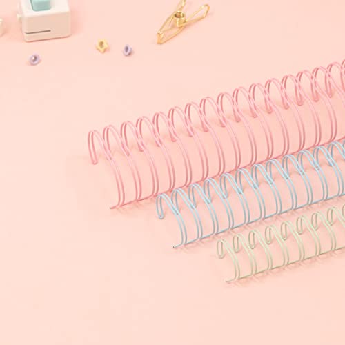 Craftelier - 2er-Set Doppelringbinderollen für Alben, Notizbücher, Kalender oder Kalendarien | Ideal für Scrapbooking- und Bastelprojekte | Ø 1,90 cm (0.75) - Farbe Türkis