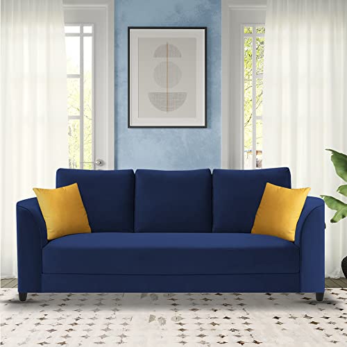 Image of Francis 3 Seater Sofa Set for Living Room (Blue Fabric)