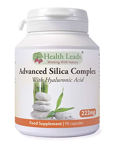 Advanced Silica Complex, High Strength Natural Silica from Bamboo Extract, Zinc Selenium and Biotin contributes to The Maintenance of Normal Hair, Skin and Nails, No Magnesium Stearate, 90 Capsules