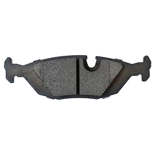 Image of TRQ Rear Brake Pad and Rotor Set Ceramic Parking Brake Shoe Compatible with 1992 BMW 318i 1992 325i