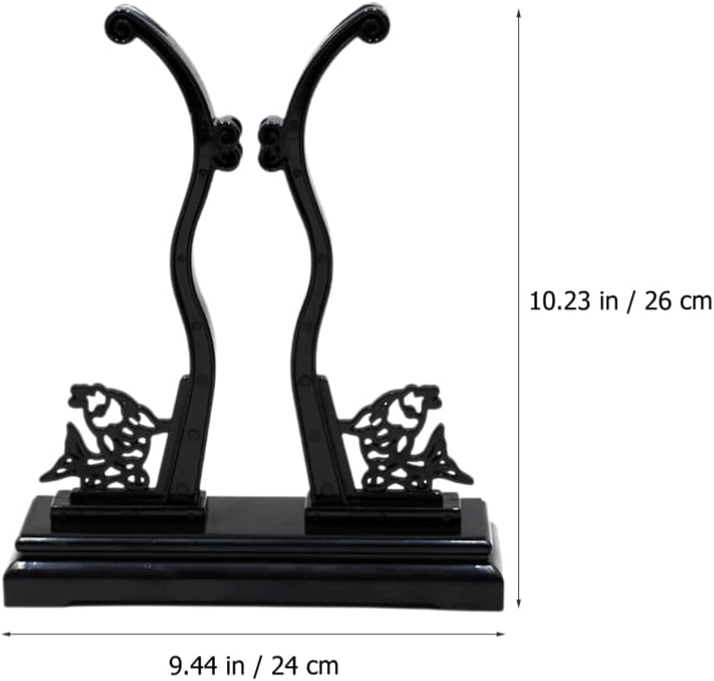 Chinese Style Folding Fan Stand Display Holder for Traditional Fans Easy to Assemble Fan Rack Decor and Present Choice