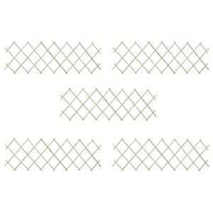 Ajjhuuki Rankhilfe Holzgitter 5 Stück 180x60 cm