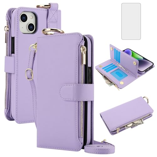 Coque iPhone 15 Plus avec sangle porte-cartes pour vos sorties quotidiennes