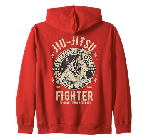 MMA BJJ Tee Jiu Jitsu Gift Vintage Design T-shirt de Jiu Jitsu Brésilien Sweat à Capuche Noir Unisex Adulte Mixte Adulte Small