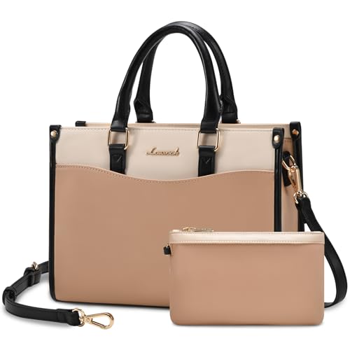 Image of LOVEVOOK Purses for Women Purses and Handbags Tote Bag for Women Trendy Top Handle Satchel Crossbody Bag with Matching Clutch