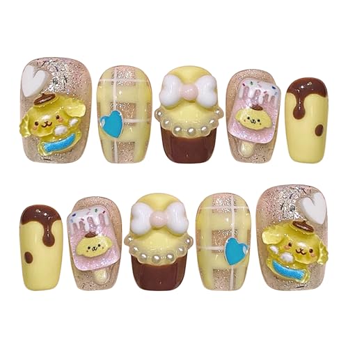 AAGWW ネイルアートツール付き 10枚 ネイルステッカー ネイルシール ネイルデコレーションシール 周辺商品 ハロウィン コスプレ(短いタイプ NO.2/E)