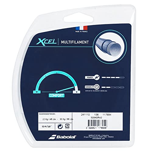 Babolat-Xcel 16G Blue Tennis String-(B241077-136-16:Set) #TOP2