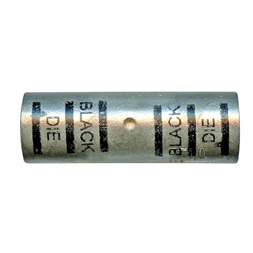 Sherco-Auto Mega HD Copper Butt Connector Splice - 1/0 Gauge Black - 5 Pack