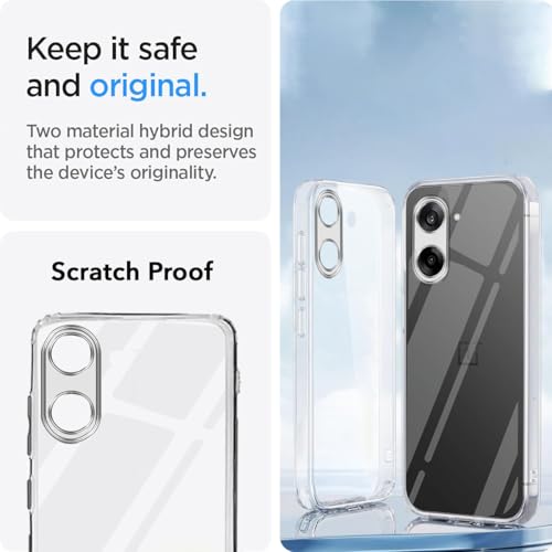 Image of Jkobi Back Cover for Oneplus Nord CE 5 (Silicone Clear Shockproof Case with Camera Protection | Soft and Flexible | Transparent)