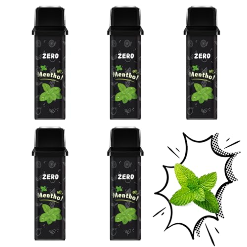 HECCO アスパイア互換 カートリッジ ASPIRE GOTEK X S PRO 交換用POD 【特製リキッド使用 吸いごたえ抜群】 ノンニコチン メンソールフレーバー 5個セット X1