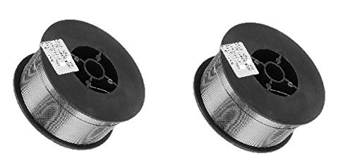 2 rollos de alambre de 1 kg de 0,8 mm de alambre de soldadura MIG/MAG, 2 rollos - sin gas - E71T-GS FLUX CORE Cover