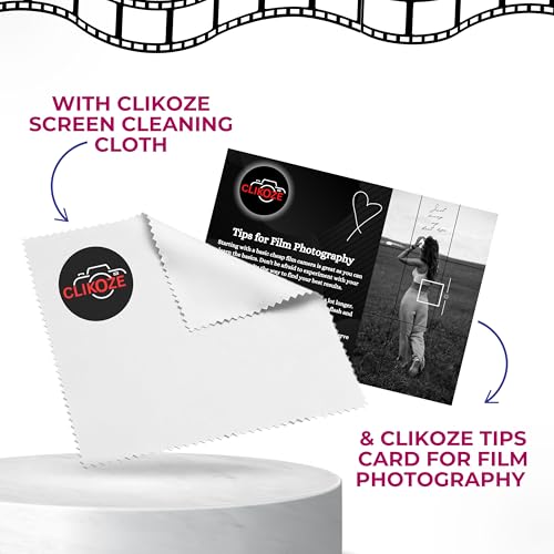 Película Kentmere 400 120 de grano clásico con tarjeta educativa Clikoze para fotógrafos 3