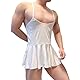 GENEMEN Mens Sexy Nachthemd Fake Mädchen Kleid Einstellbare Straps Rückenloses Kleid Plissee Rock (Schwarz)