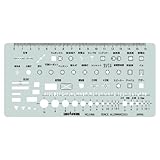 ドラパス テンプレート E406N 屋内配線定規 31406