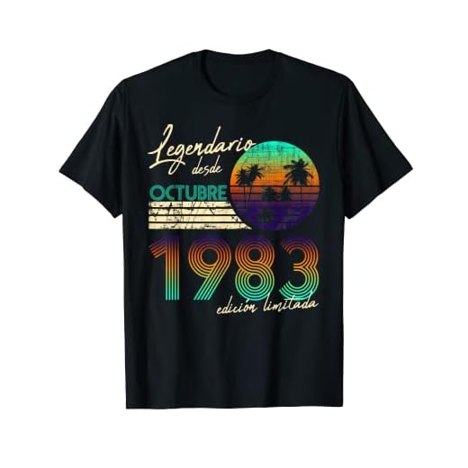Cumpleaños Hombre Regalos Legendario Desde Octubre 1983 Camiseta