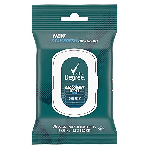 Degree Men On-The-Go Deodorant Wipes Cool Rush