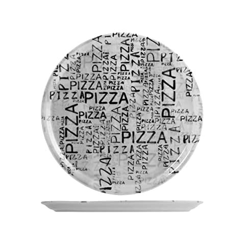 Juego de 6 platos de pizza SATURNIA 35763 Black&White Cover