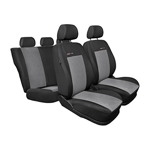 Mossa Housses de siège sur Mesure adaptées pour Volkswagen Tiguan (2007-2016) - Elegance (E2)