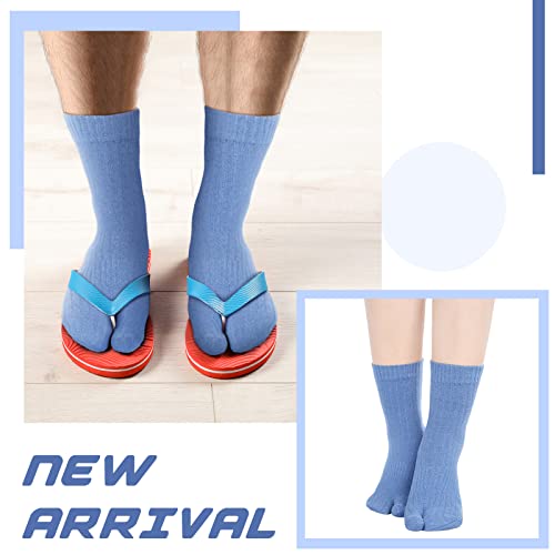 Bencailor 4 Pairs Big Toe Flip Flop Socks Split Toe Socks Elastic for Winter Unisex Men Women Casual Sandals4