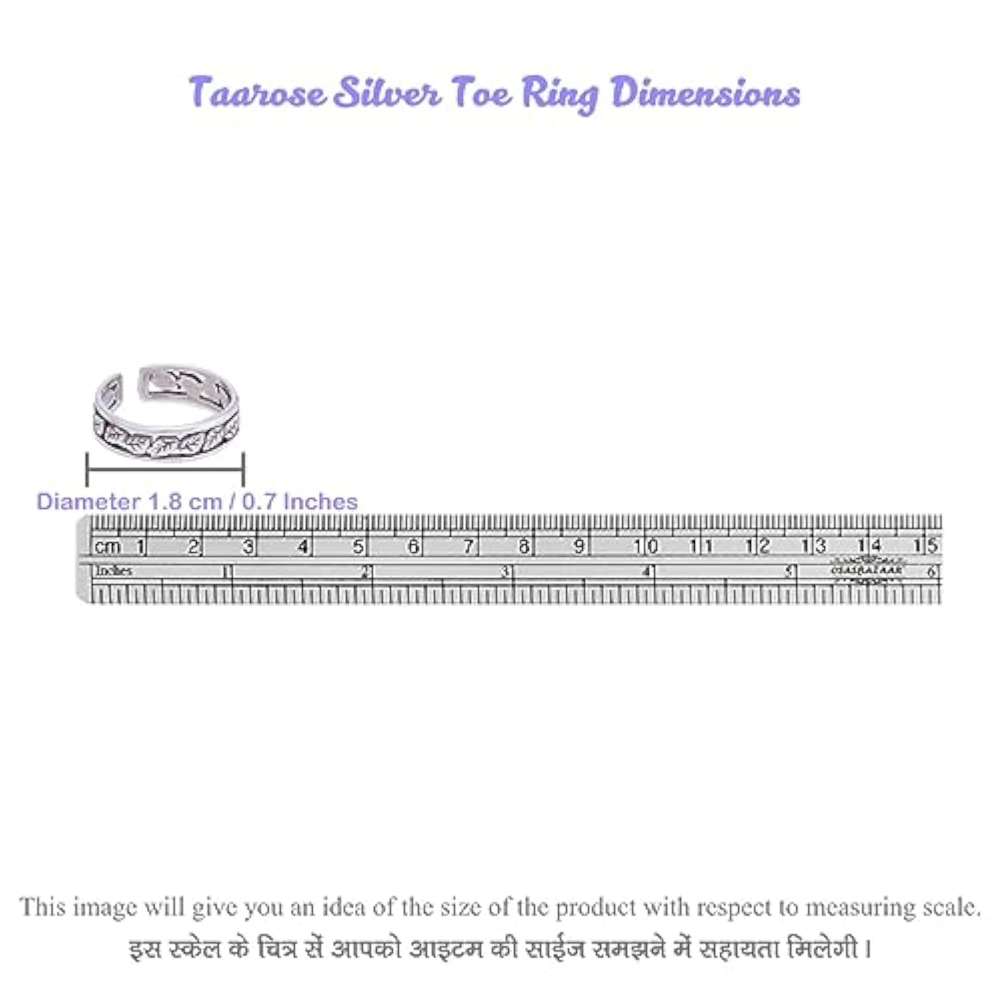 Women's 925 Sterling Silver Leaf Cut Toe Rings