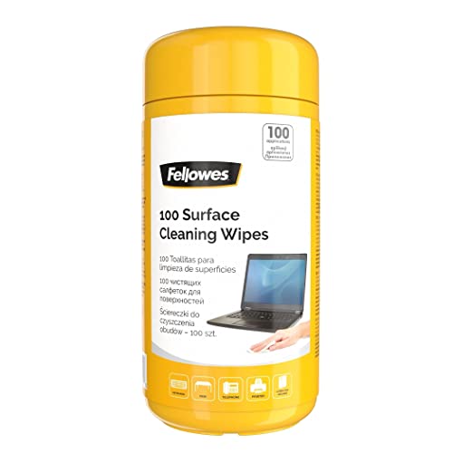 Fellowes 99715 - Dispensador 100 toallitas limpiadoras superficies
