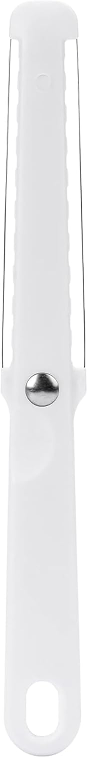 Fox Run Cortador de queso de acero inoxidable, rebanador de queso grueso y fino de doble cara